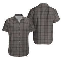 Stewart Grey Tartan Hawaiian Shirt