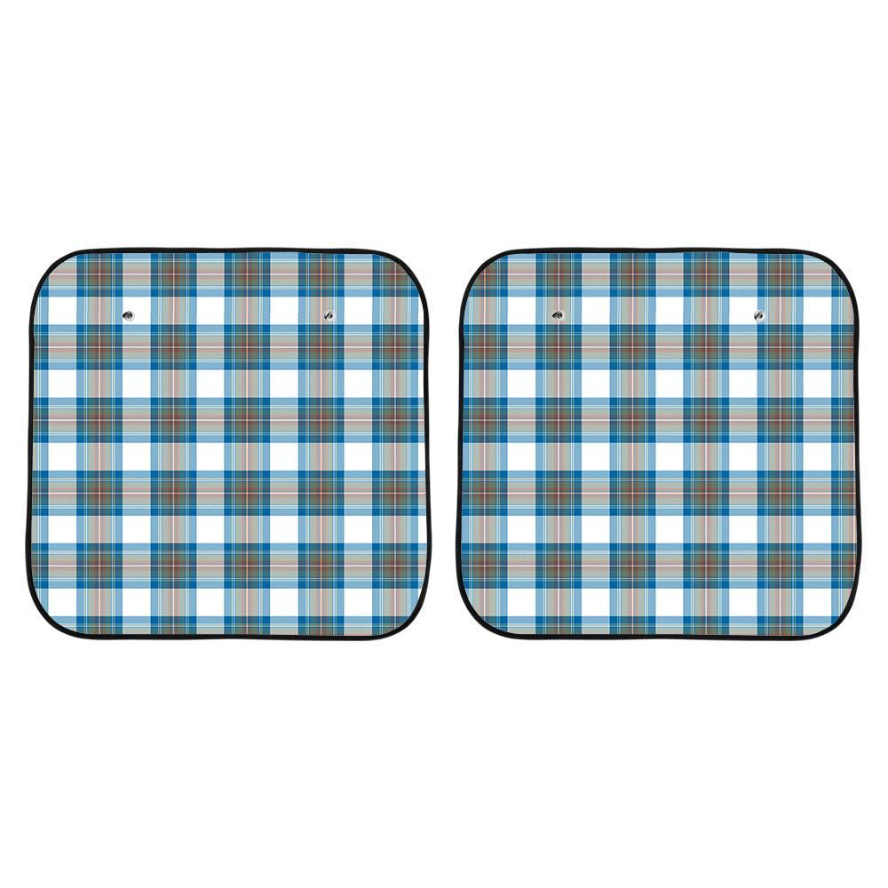 Stewart Muted Blue Tartan Car Sun Shade - 2 Pieces