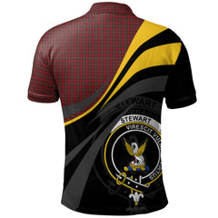 Stewart Royal 01 Tartan Polo Shirt - Royal Coat Of Arms Style