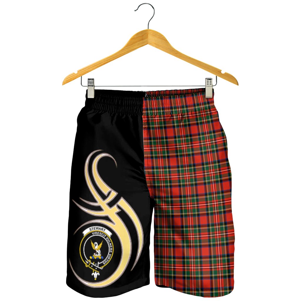 Stewart Royal Modern Tartan Crest Men's Short PM8
