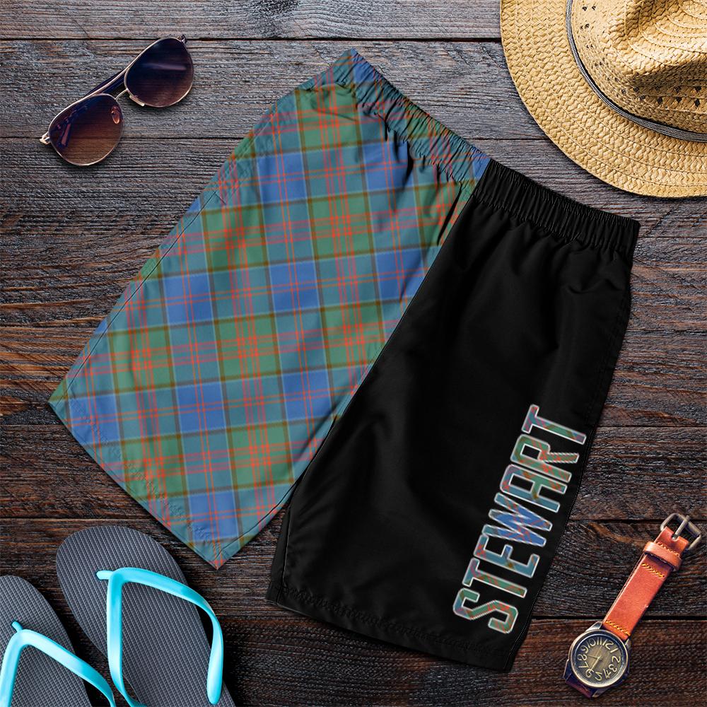 Stewart of Appin Hunting Ancient Tartan Crest Men's Short - Cross Style