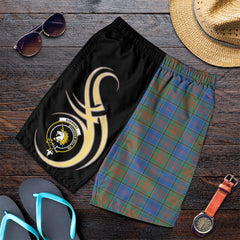 Stewart of Appin Hunting Ancient Tartan Crest Men's Short PM8
