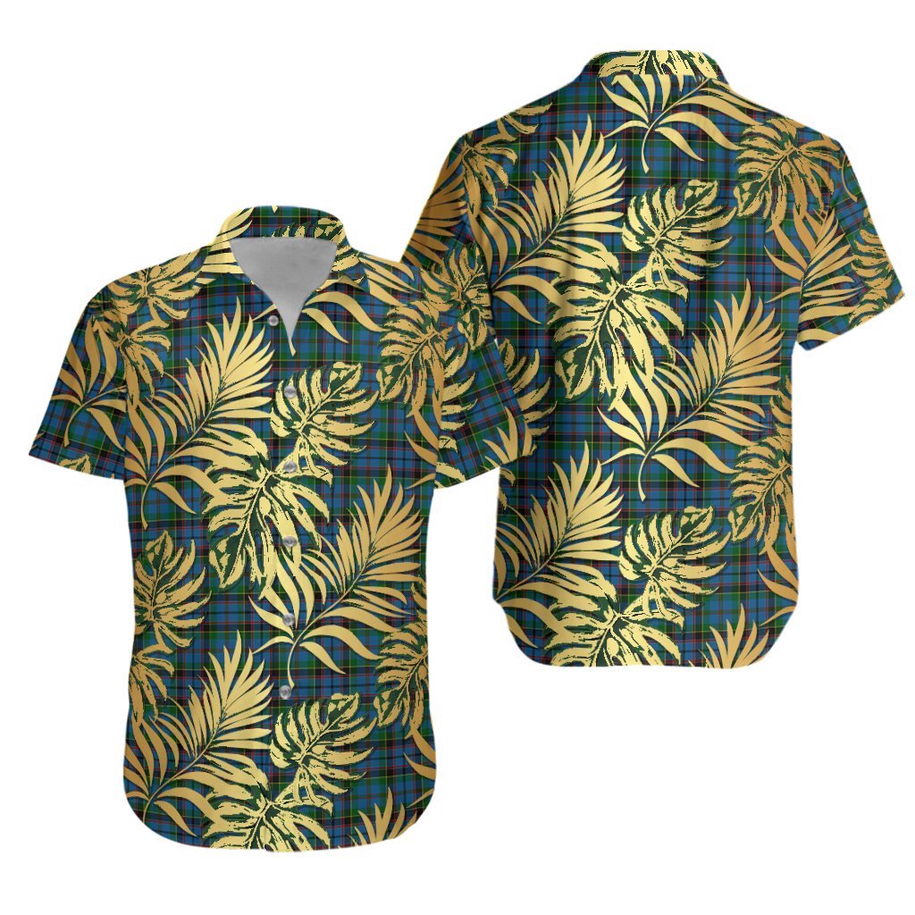 Stinson Tartan Vintage Leaves Hawaiian Shirt