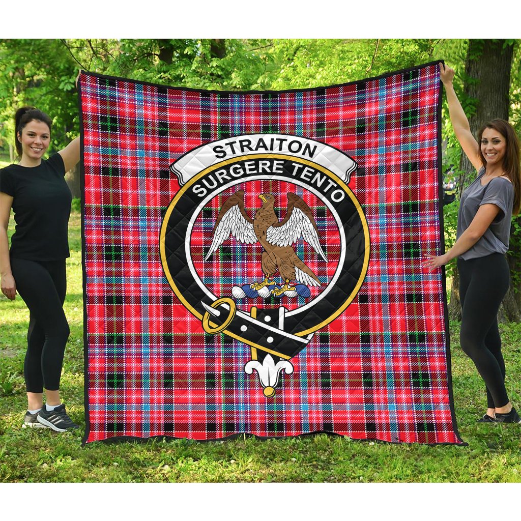 Straiton Tartan Crest Quilt
