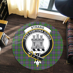 Strange of Balkaskie Tartan Crest Round Rug