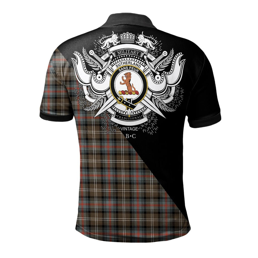Sutherland Weathered Clan - Military Polo Shirt