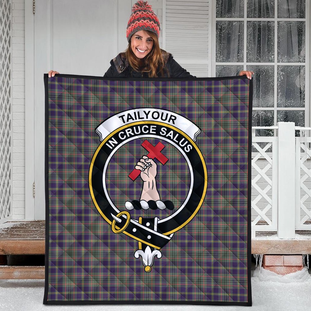 Taylor Weathered Tartan Crest Quilt