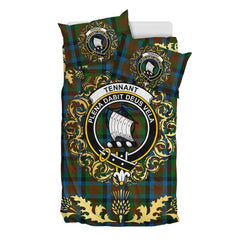 Tennant 02 Tartan Crest Bedding Set - Golden Thistle Style