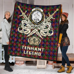 Tennant Tartan Crest Legend Gold Royal Premium Quilt