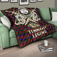 Tennant Tartan Crest Legend Gold Royal Premium Quilt