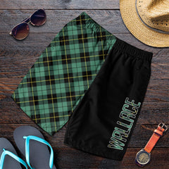 Wallace Hunting Ancient Tartan Crest Men's Short - Cross Style