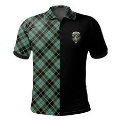 Wallace Hunting Ancient Tartan Polo Shirt Half of Me - Cross Style