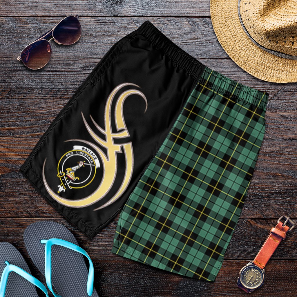 Wallace Hunting Ancient Tartan Crest Men's Short PM8
