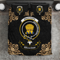Wauchope (or Waugh) Crest Black Bedding Set