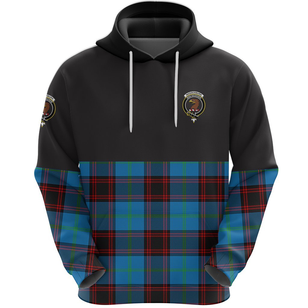 Wedderburn Clan Half Of Tartan Hoodie