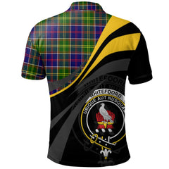 Whitefoord Modern Tartan Polo Shirt - Royal Coat Of Arms Style