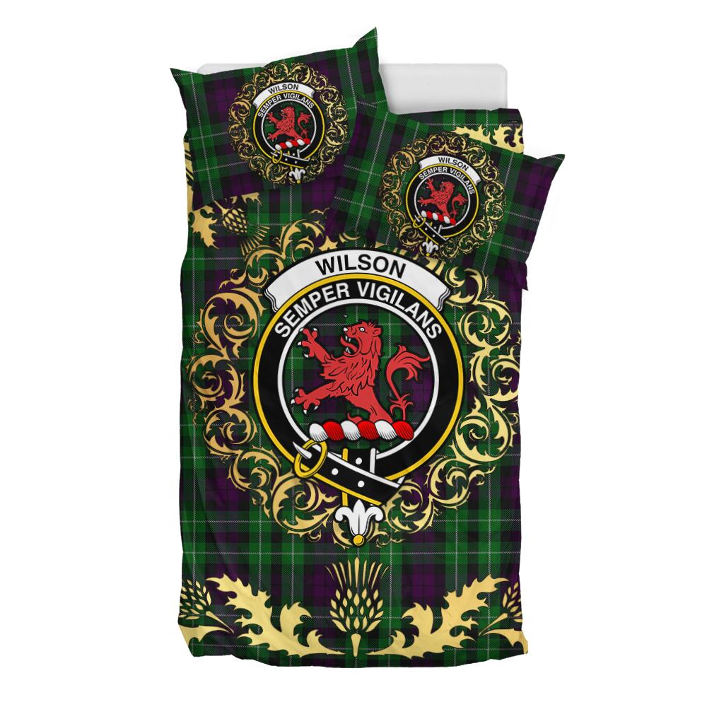 Wilson 02 Tartan Crest Bedding Set - Golden Thistle Style