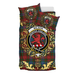 Wilson 04 Tartan Crest Bedding Set - Golden Thistle Style