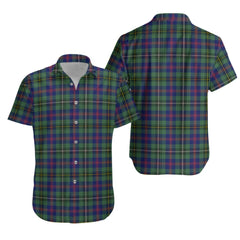 Wood Modern Tartan Hawaiian Shirt