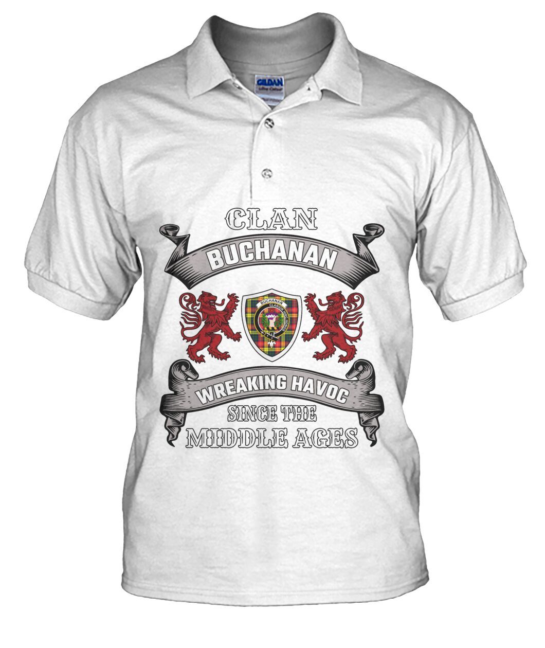 Buchanan Tartan 2D Polo Shirt