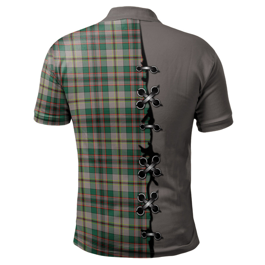 Craig Ancient Tartan Polo Shirt - Lion Rampant And Celtic Thistle Style