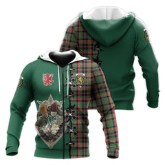 Cumming Hunting Ancient Tartan Hoodie - Lion Rampant And Celtic Thistle Style