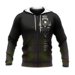 Cunningham Hunting Modern Tartan Hoodie - Alba Celtic Style