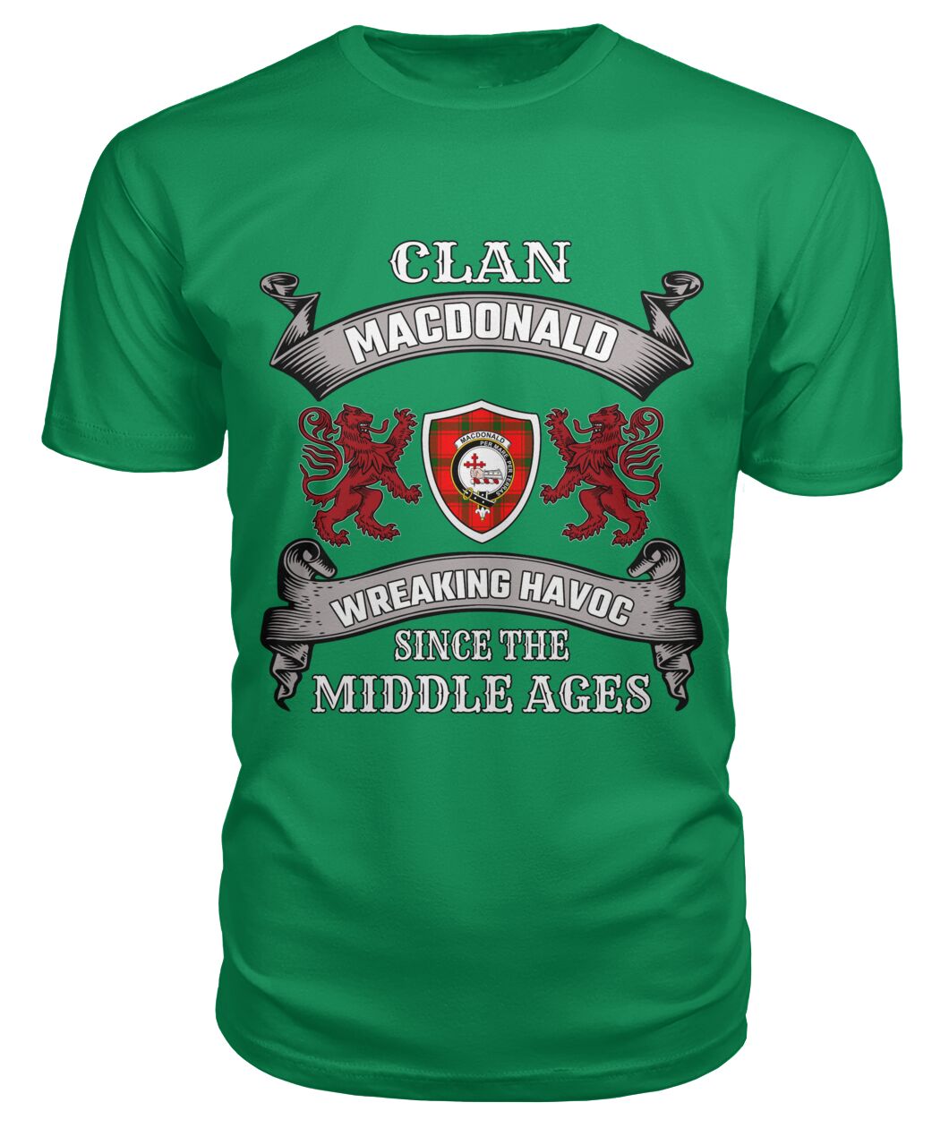 MacDonald Of Sleat Family Tartan - 2D T-shirt