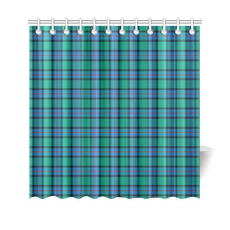 Flower Of Scotland Tartan Shower Curtain