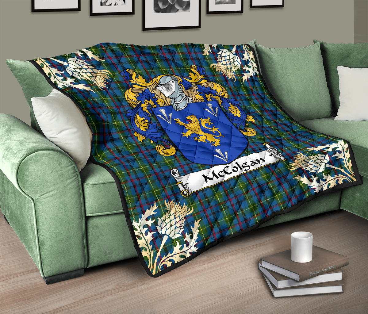 McColgan Tartan Crest Quilt -