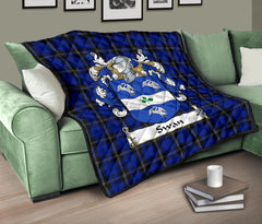 Swan Family Tartan Crest Quilt - SP
