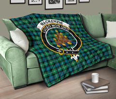 MacKenzie Ancient Family Tartan Crest Quilt - SP