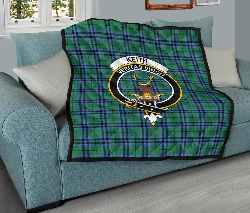 Keith Ancient Tartan Crest Quilt