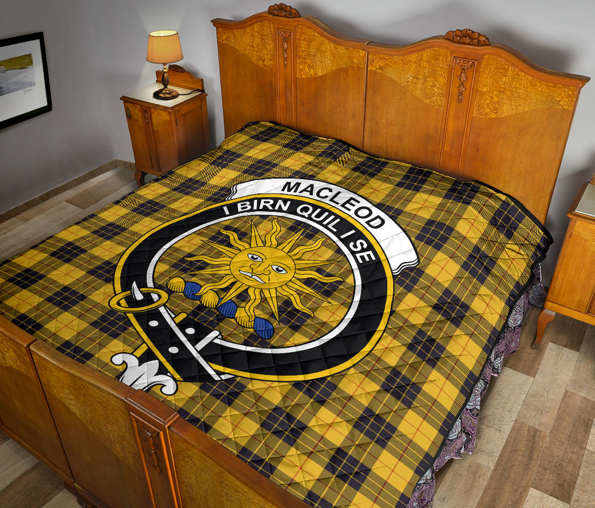 MacLeod of Lewis Ancient Family Tartan Crest Quilt - SP