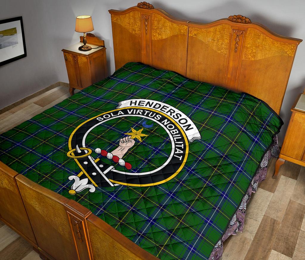 Henderson (Mackendrick) Family Modern Tartan Crest Quilt