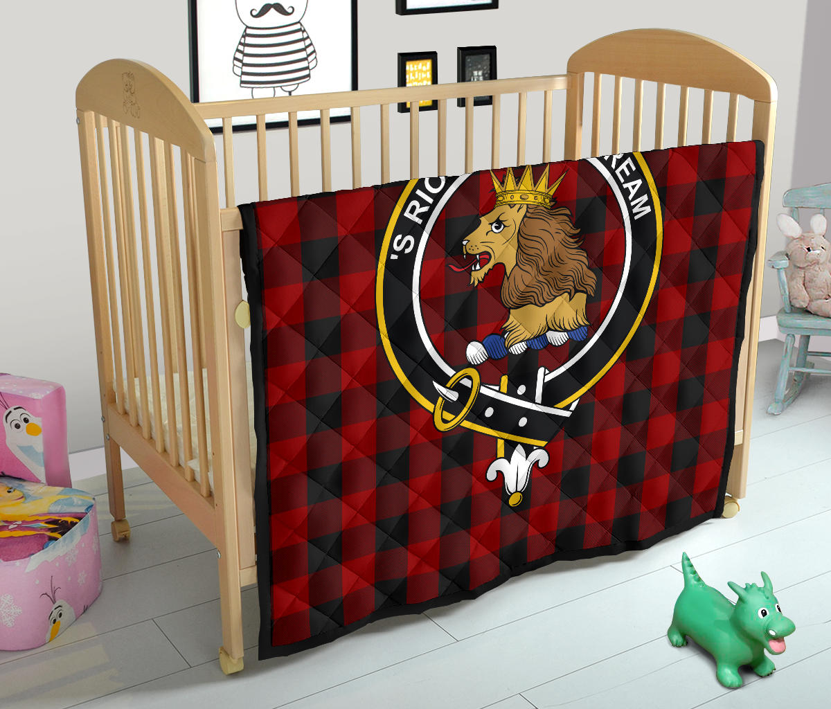 Rob Roy Macgregor Tartan Crest Quilt - SP