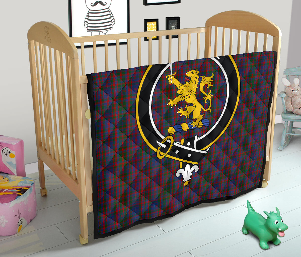 Cumming Tartan Crest Quilt - SP