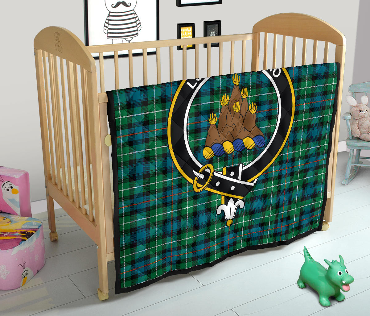 MacKenzie Ancient Family Tartan Crest Quilt - SP