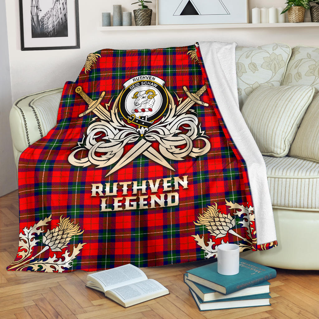 Ruthven Modern Gold Courage Symbol Blanket - SP