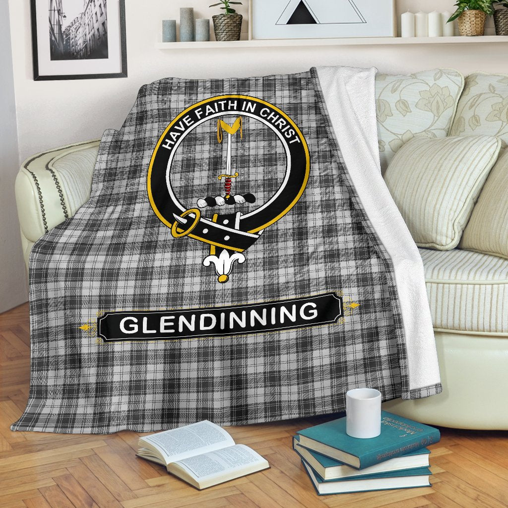 Glendinning Family Tartan Crest Blankets