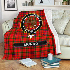 Munro Family Tartan Crest Blankets