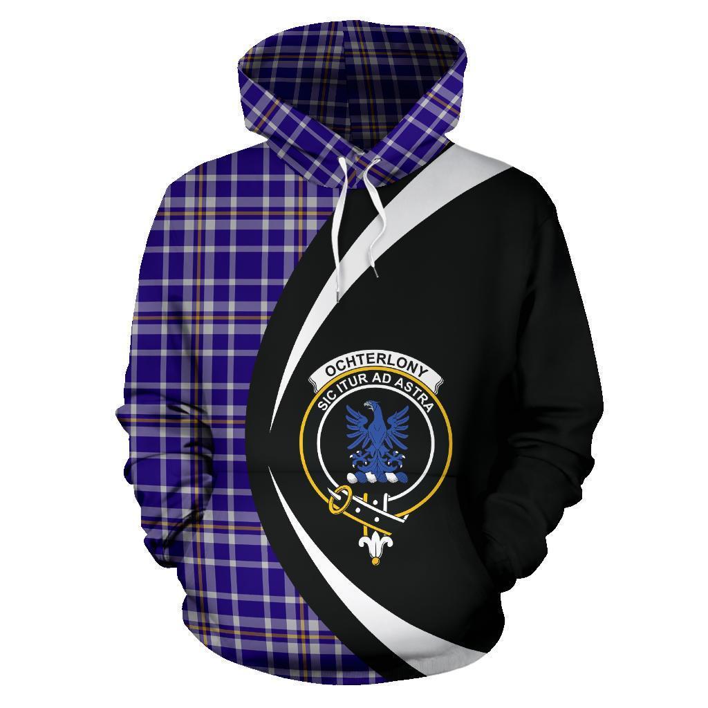 Ochterlony Tartan Crest Hoodie - Circle Style