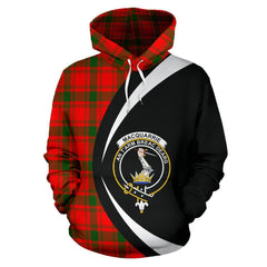 MacQuarrie Modern Tartan Crest Hoodie - Circle Style