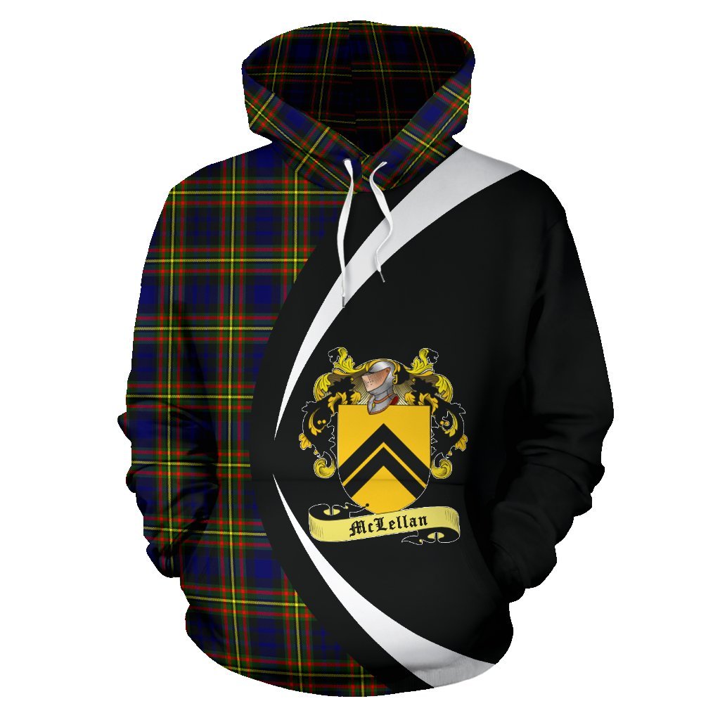McLellan Modern Tartan Crest Hoodie - Circle Style