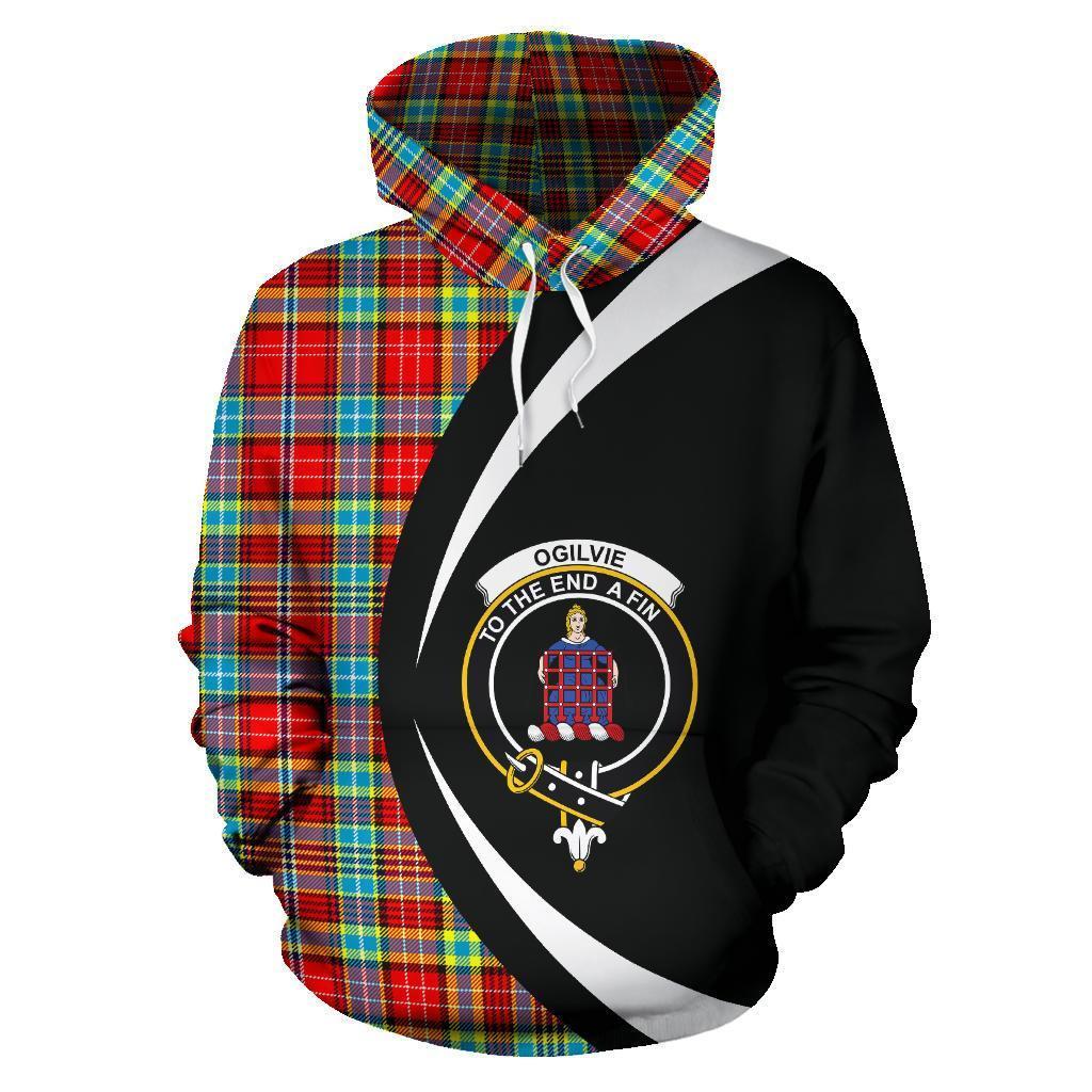 Ogilvie Tartan Crest Hoodie - Circle Style