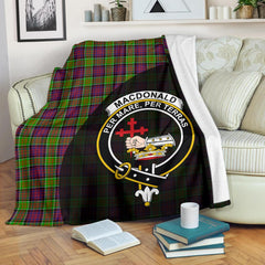 MacDonald of Clanranald Family Tartan Crest Blanket