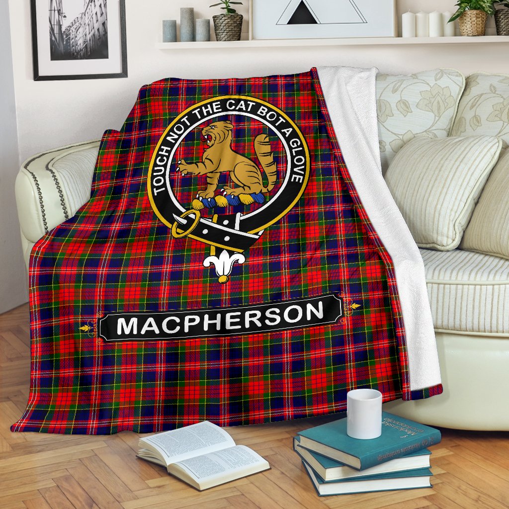 MacPherson (Chief) Family Tartan Crest Blankets