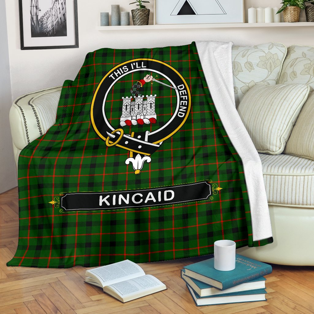 Kincaid Family Tartan Crest Blankets