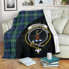Davidson of Tulloch Tartan Crest Blanket - 3 Sizes