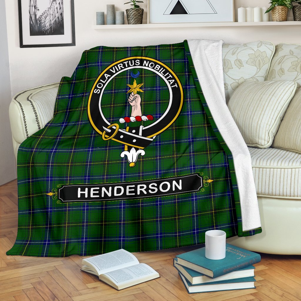 Henderson (MacKendrick) Family Tartan Crest Blankets